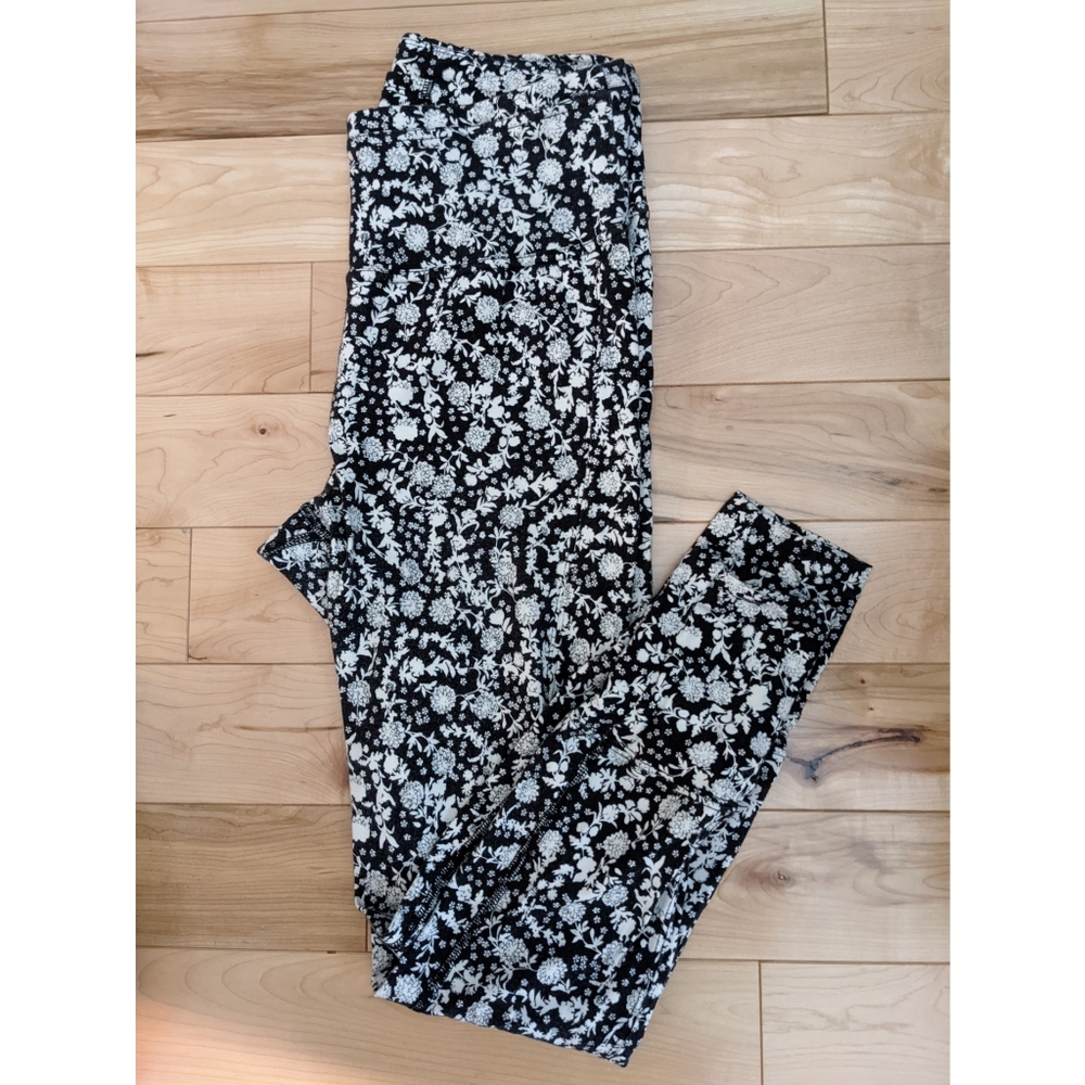 Free People floral cotton jogger-leggings